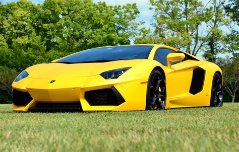 Wallpaper Lambo Yellow Aventador Lp700 4 Images For Desktop Section