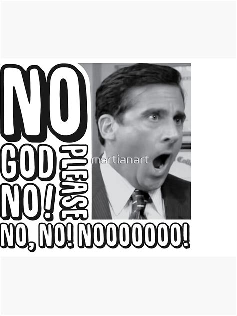 Michael Scott No Poster For Sale By Martianart Redbubble