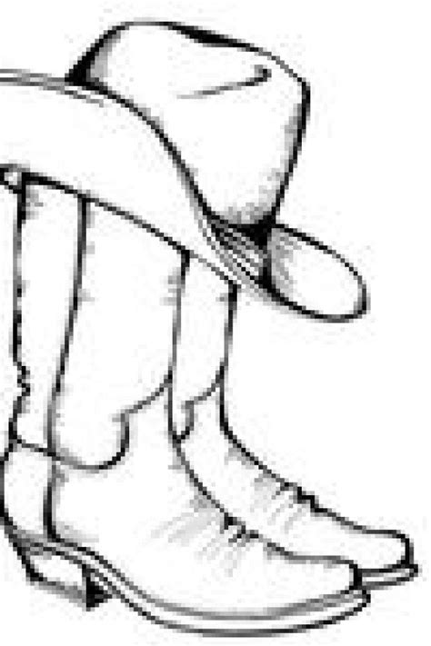 Cowboy Boot Outline Clip Art
