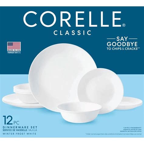 Corelle Winter Frost White 16 Pc Dinnerware Set Etcetera