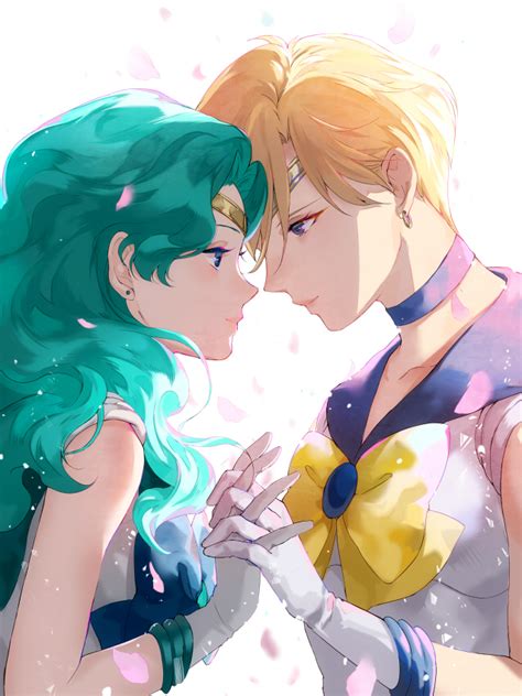 Tenou Haruka Kaiou Michiru Sailor Uranus And Sailor Neptune Bishoujo Senshi Sailor Moon