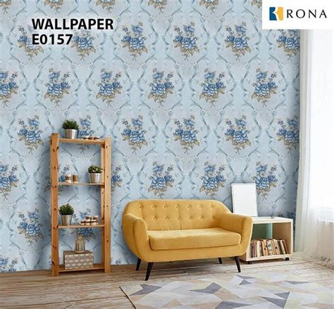 Jual Wallpaper Dinding Vinyl Premium Bunga Gs Rona E0157 Di Lapak