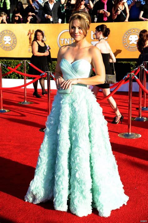 Red Carpet Dresses Kaley Cuoco Screen Actors Guild Awards 2012