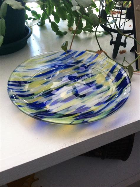 Spirit Glass Shallow Bowl Delphi Artist Gallery Glass Dinnerware Artist Gallery Kiln