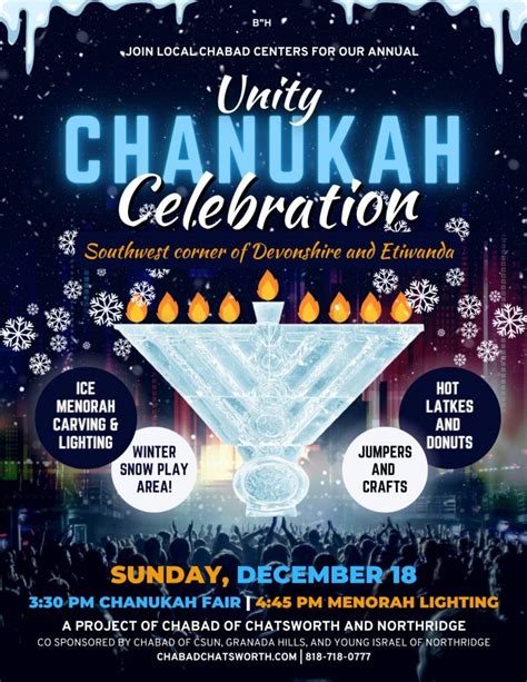 Chabad Of Chatsworth And Northridge Join In A Unity Grand Chanukah