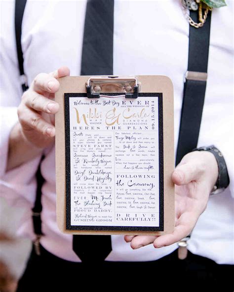 When it comes to wedding planning, checklists are going to be your saving grace. Unique Wedding Ceremony Program Ideas