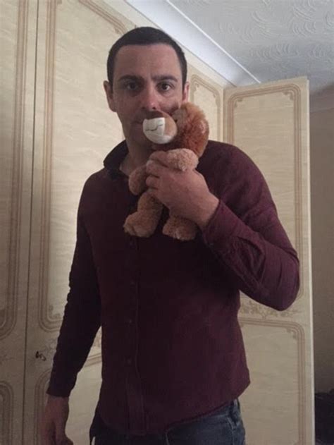 These Men Who Wont Sleep Without Their Favourite Stuffed Toys Beside Them Daily Mail Online
