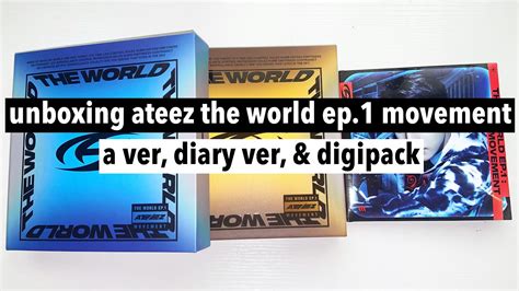 Ateez The World Ep Movement Album Unboxing Copies Youtube