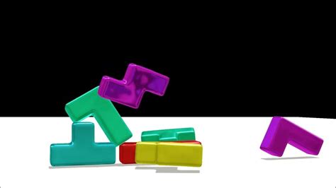Jelly Tetris Blocks Falling From Above Soft Body Simulation Youtube