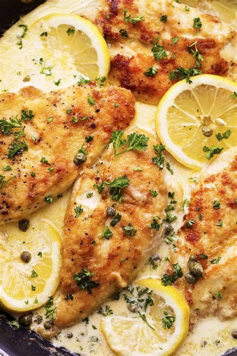 Brush about 1 tbsp of the olive oil over the bottom of a baking dish. Creamy Lemon Chicken Piccata | The Recipe Critic