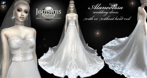 Alanedissa Wedding Dress At Jomsims Creations • Sims 4 Updates Sims 4
