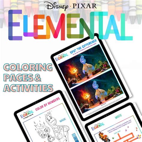 Elemental Disney Coloring Pages Printables Twiniversity