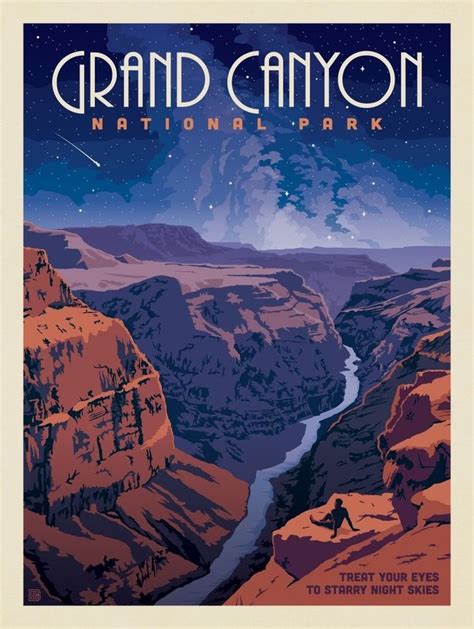 grand canyon national park arizona retro travel poster vintage poster art vintage poster