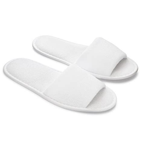 White Terry Slipper Open Toe Body One Products