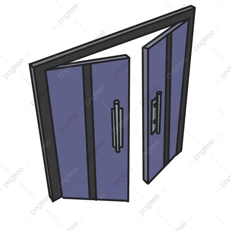 Clip Art Blue Ordinary Open Door Png Clip Art Azul Abra A Porta