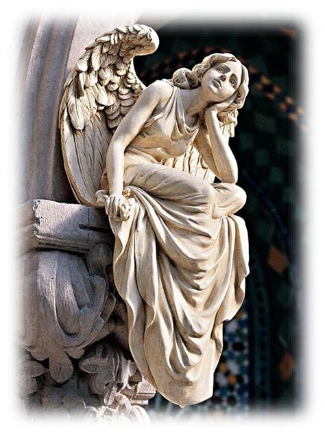 Maybe you would like to learn more about one of these? Large 18.5" Antique White Seated Angel Garden Statue Lost ...