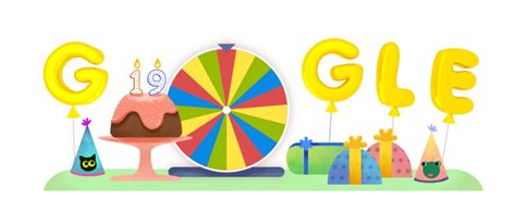 · google's 19th birthday surprise spinner doodle: Google zet beste Doodles in het zonnetje | Computer Idee