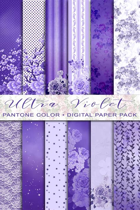 Papel digital púrpura violeta papel digital púrpura papel Etsy