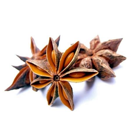 Star anise is commonly used as a digestive aid helping to relieve an upset stomach with its antispasmodic properties. Star Anise