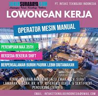 Lowongan kerja terbaru pt bank maspion indonesia tbk. Loker Surabaya di PT. Intake Teknologi Indonesia Juli 2020 ...