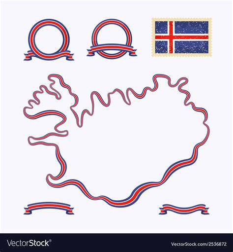 Colors Of Iceland Royalty Free Vector Image Vectorstock