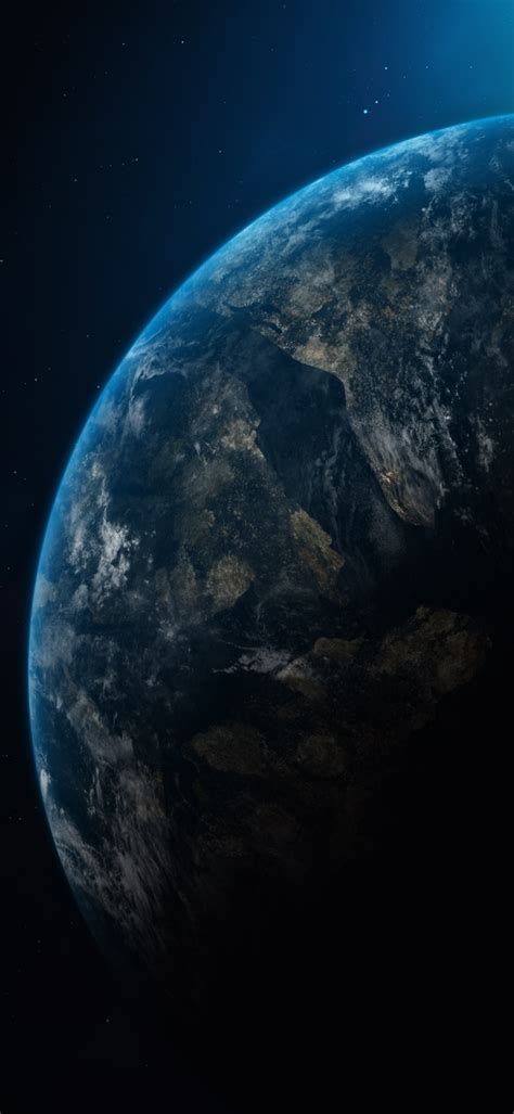 1080x2340 Resolution Planet Earth In Dark Universe 1080x2340 Resolution