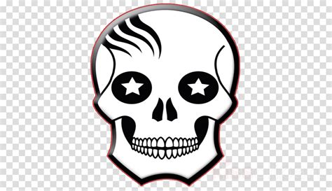 Bone Head Automotive Decal Skull Emblem Clipart Bone Head