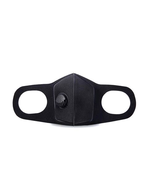 Black Anti Dust Mask Pm Breathing Filter Valve Face Mouth Masks Reusable Mouth Cover Anti Fog