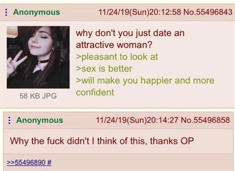 Anon Asks A Provocative Question R Greentext