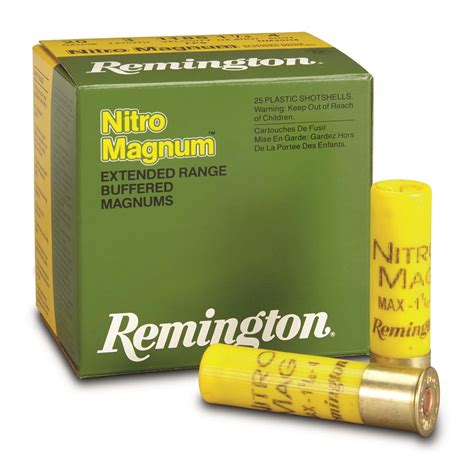 Remington Nitro Magnum 20 Gauge 3 1 14 Oz 25 Rounds 32206 20