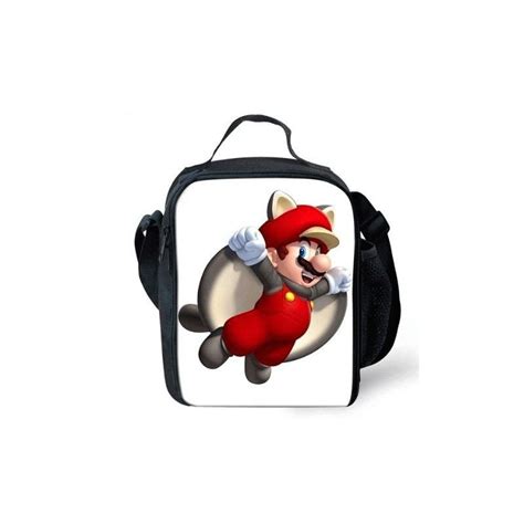 Sac à Repas Mario Bros Lunch Bag Isotherme Imprimé 3d