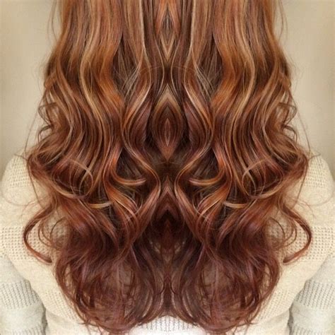 Red Copper Base With Apricot Highlights Ginger Roots Hair Coloring