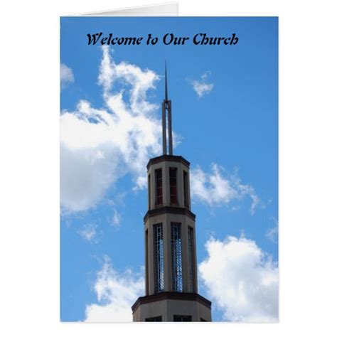 Welcome To Our Church Greeting Card Zazzle