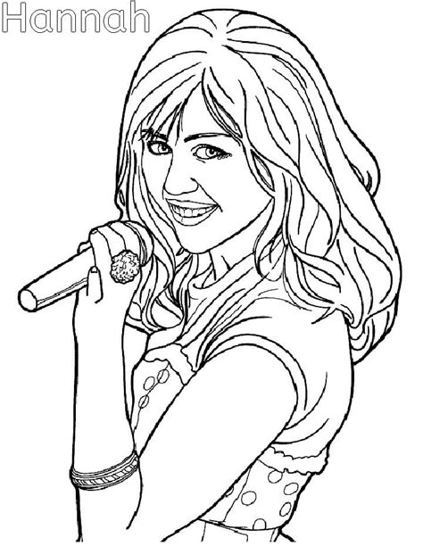 Desenhos De Hannah Montana Para Colorir Pintar E Imprimir The