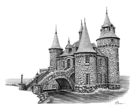 Castle Pencil Sketch At Explore Collection Of