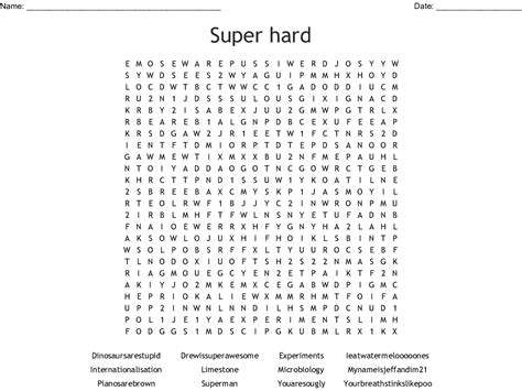 Really Hard Word Searches Printable Word Search Printable