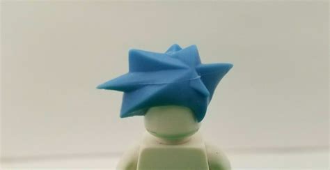 Lego Blue Anime Hair Spiked Spikey Exo Force Minifigure Body Part Head