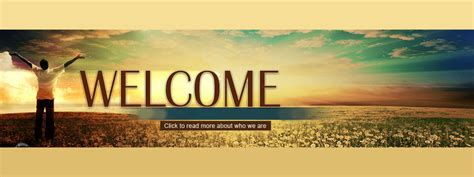 11 Church Welcome Banner Psd Images Website Christian Banners For