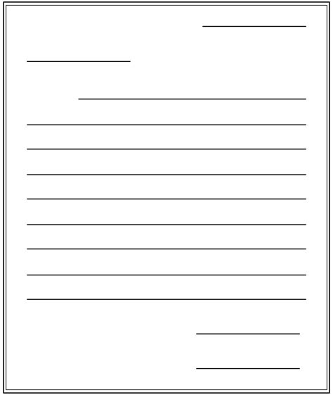 Letter Writing Template Friendly Letter Writing Letter Writing