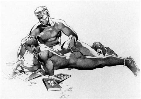 021 In Gallery Gay Character Erotic Drawings Artist Harry Bush Jr