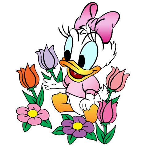 Cute Baby Daisy Duck With Pacifier Clipart 20 Free