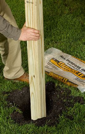 It can also be used QUIKRETE® - Setting Posts in Concrete