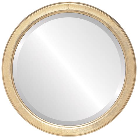 Fanyushow round mirror for bathroom, gold circle mirror for wall mounted, 20'' modern brushed brass metal frame round mirror for wall decor i cannot believe i spent over $100 on a cheap mirror. Toronto Beveled Round Mirror Frame in Gold Leaf | Round ...