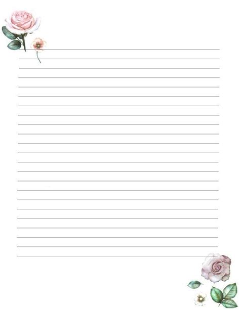 Printable Digital Writing Paper A4 85x11 Lined And Etsy Writing