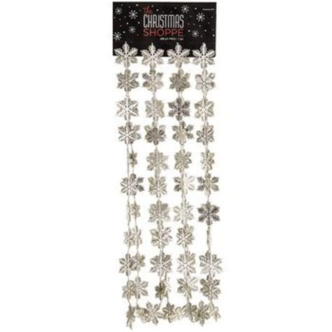 9 Silver Snowflake Garland Christmas Tree Home Decoration Awesome