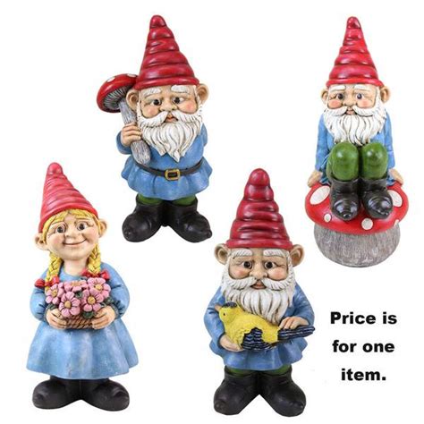 Exhart Assorted 13 Multi Color Gnomes 60042 Blains Farm And Fleet