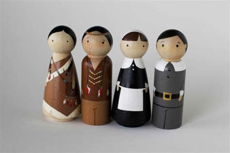 Thanksgiving Peg Dolls By Twowildolives On Etsy Wood Peg Dolls Clothespin Dolls Wood