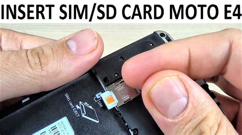 Let's see how to safely install sim and sd card. INSERT-REMOVE SIM/SD CARD Motorola MOTO E4 - YouTube