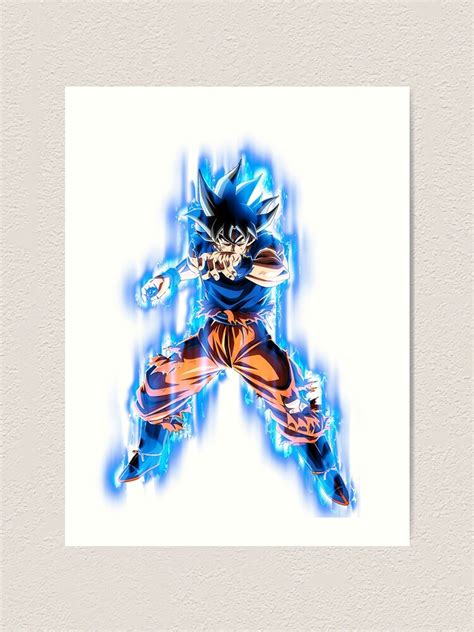 Goku Ultra Instinct Art Print For Sale By Ahmedtaki Redbubble