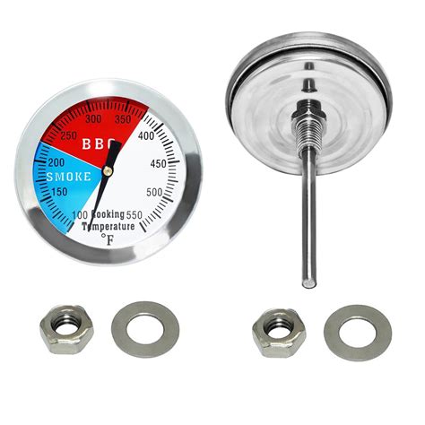 Buy 2 Inch Bbq Thermometer Gauge 2 Pcs Charcoal Grill Pit Smoker Temp